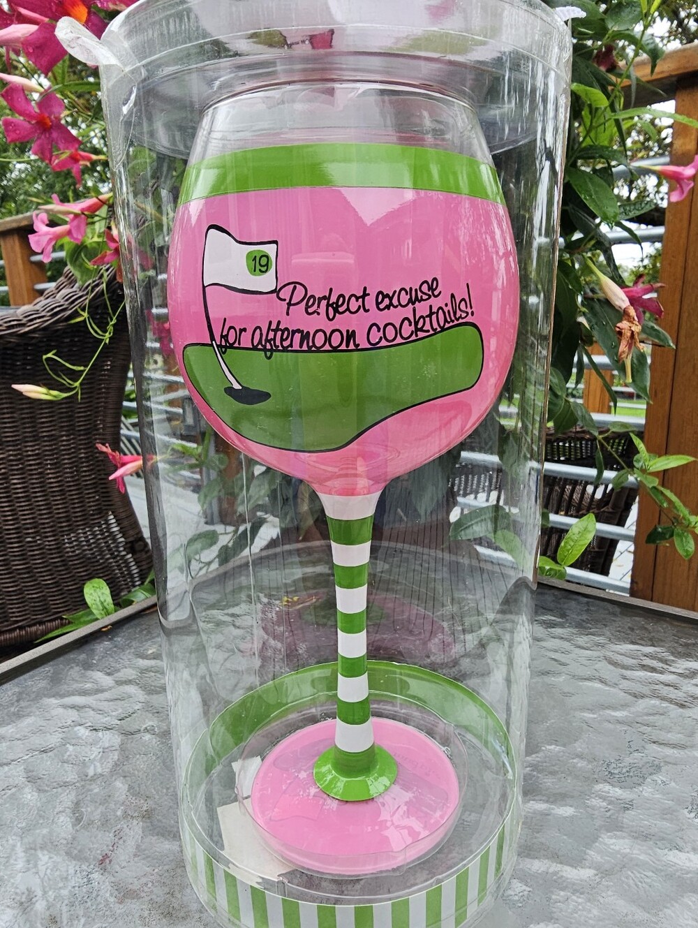 NWT Mud Pie Swingers Wine Gobblet